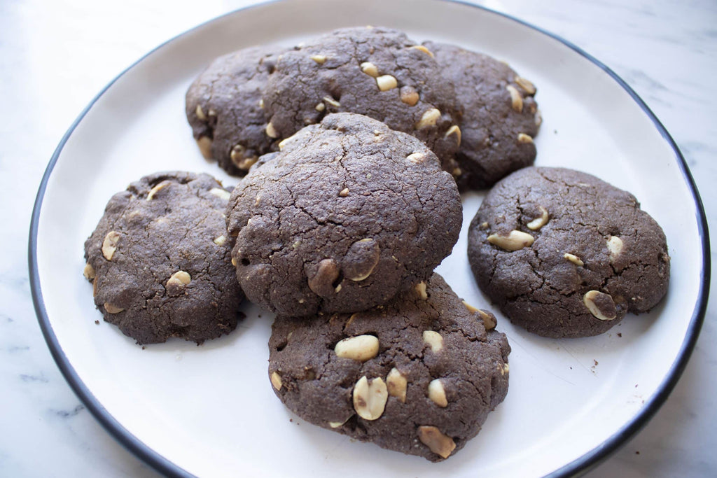 Peanut Brownie Cookies (GF, DF, RSF)