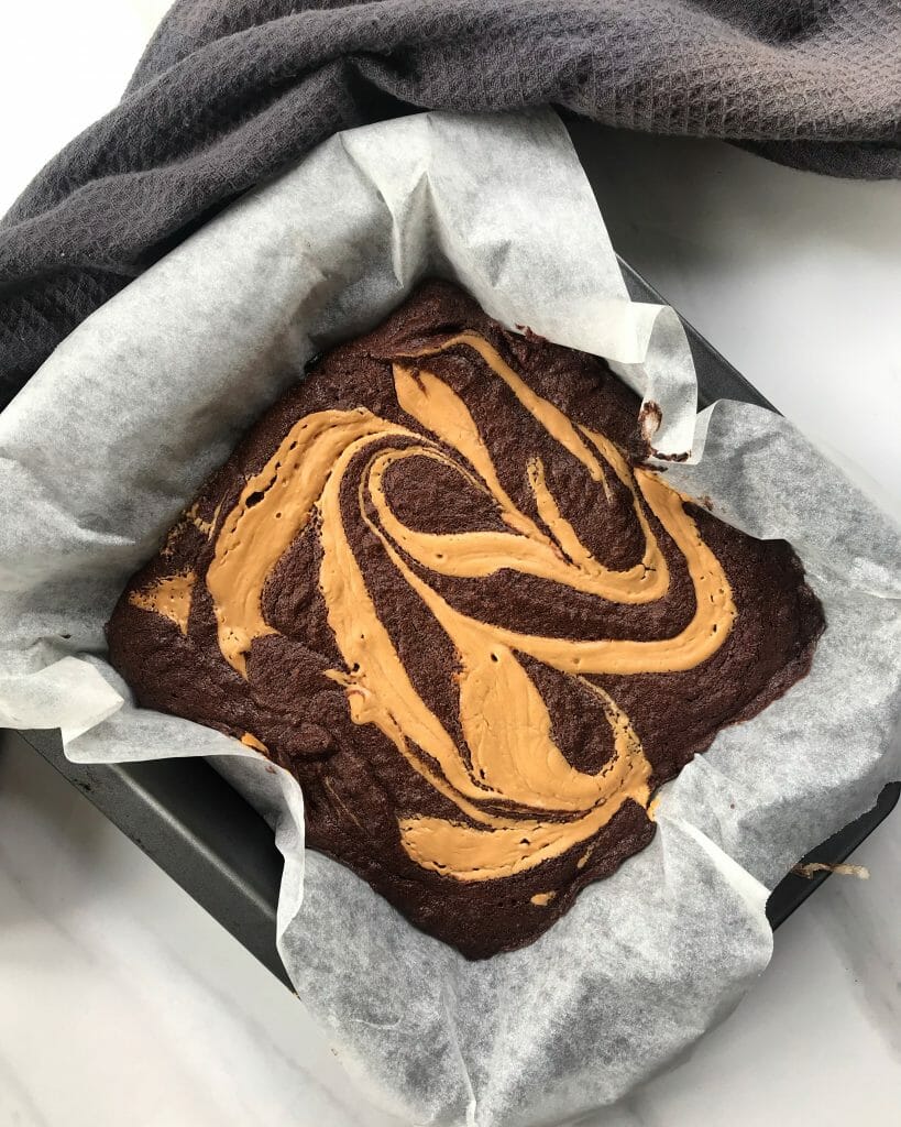 Chocolate Fudge Peanut Swirl Brownie (GF, DF, RSF)