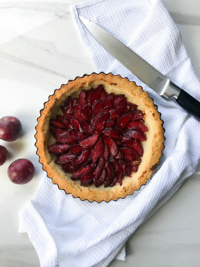 Paleo Plum Tart with Ultra Flaky Pastry (Paleo, GF, DF, RSF)