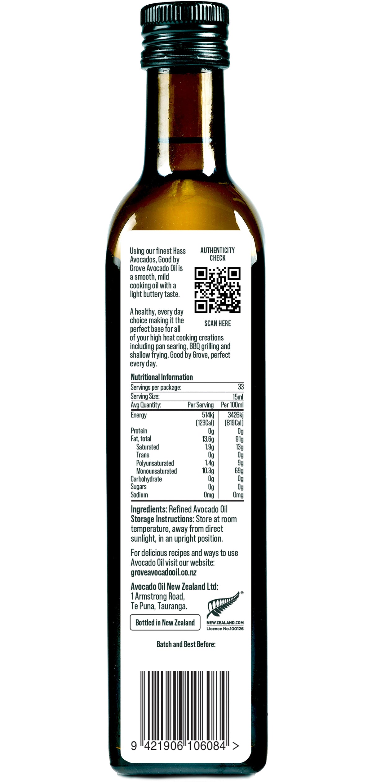 Grove Extra Virgin Avocado Oil 250ml