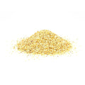 Pile of Garlic Granules on a white background