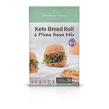 A Nourish and Thrive Keto Bread Roll & Pizza Base mix box on a white background