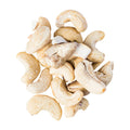 Cashew nuts on a white background