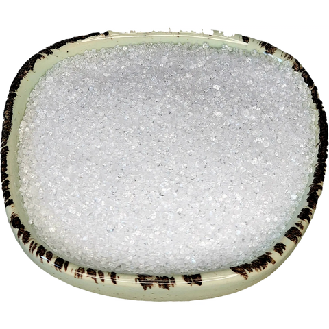Xylitol in a bowl on a white background